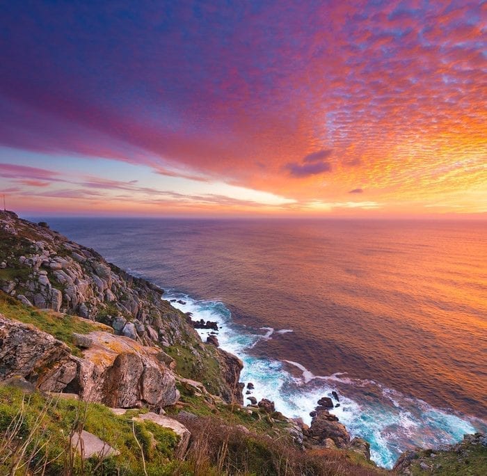 Fisterra at sunset