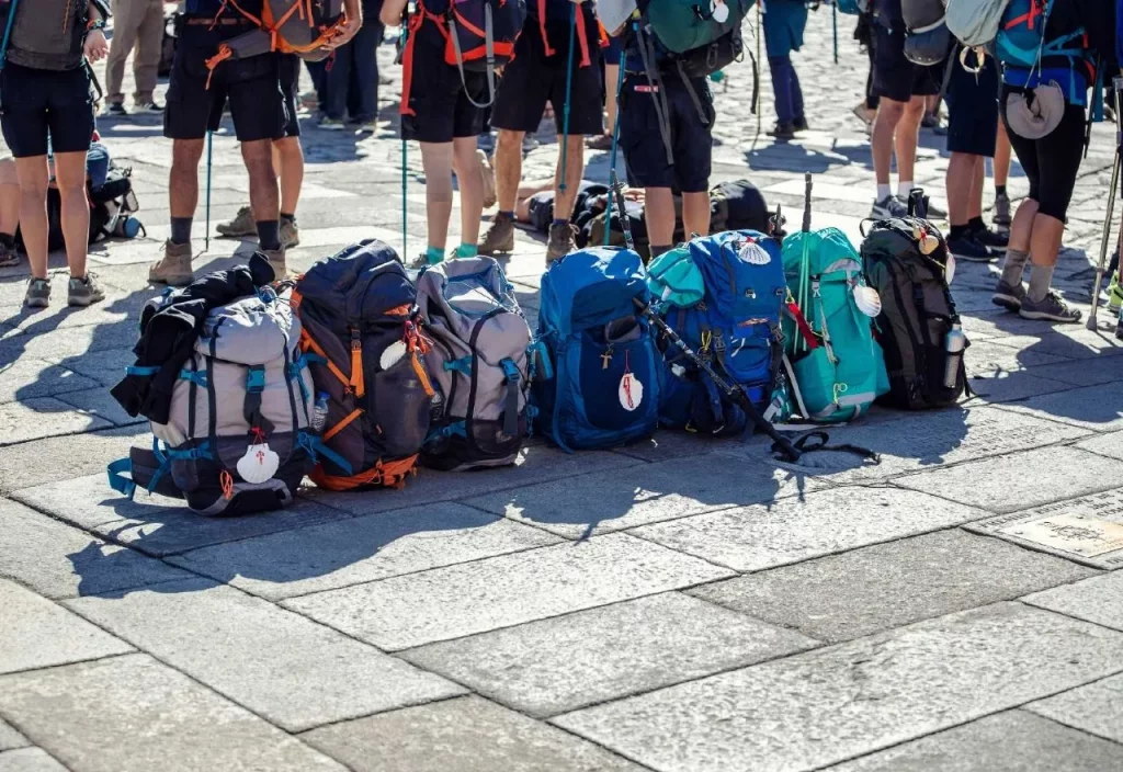 transport of backpacks on the Way of St. James